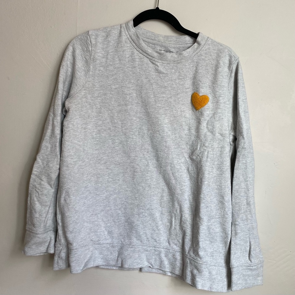 Lou & Grey Conscious Cotton Heart Patch Sweatshirt